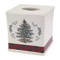 Spode Christmas Tree Tartan Tissue Box Cover