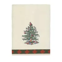 Spode Christmas Tree Tartan Holiday Bath Towel