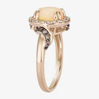 Le Vian® Grand Sample Sale™ Ring featuring 5/ CT. Neopolitan Opal™ 1/ Chocolate Diamonds® 1/ Nude Diamonds™ set 14K Strawberry Gold