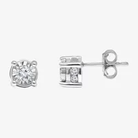 (J / I1) Tru Miracle 1/2 CT. T.W. Lab Grown White Diamond 10K Gold 5.8mm Stud Earrings