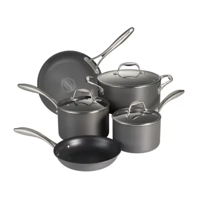 Cooks Hard Anodized 10-pc. Cookware Set, Color: Black - JCPenney