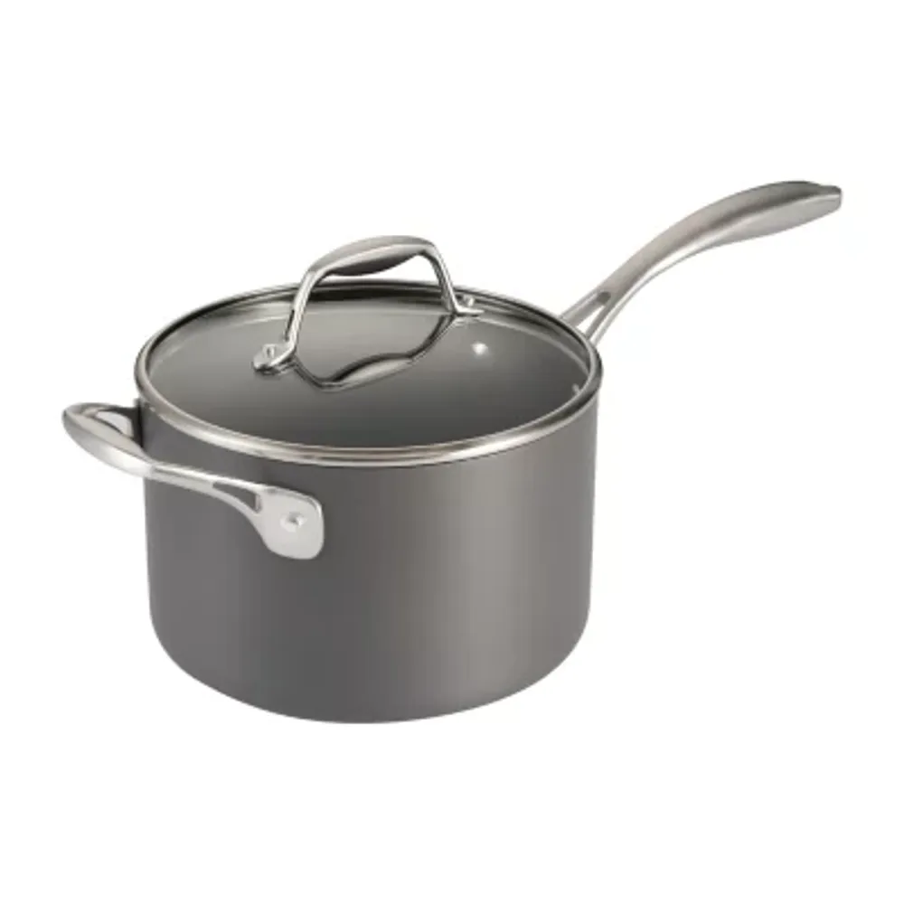 Tramontina Hard Anodized 4-qt. Sauce Pan with Helper Handle