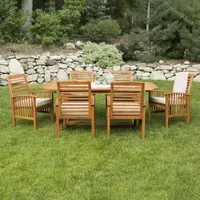 Willard Collection 7-pc. Patio Dining Set Weather Resistant