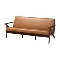 Bianca Living Room Collection Curved Slope-Arm Sofa