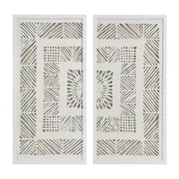 Madison Park Tala Rice Paper Panel Shadowbox 2-pc. Framed Wall Art Sets