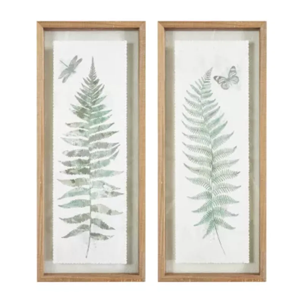 Madison Park Linden Fern 2-pc. Framed Wall Art Sets