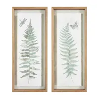 Madison Park Linden Fern 2-pc. Framed Wall Art Sets