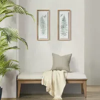 Madison Park Linden Fern 2-pc. Framed Wall Art Sets