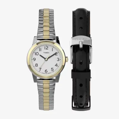 Timex Unisex Adult Two Tone Stainless Steel Expansion Watch Twg027800jt