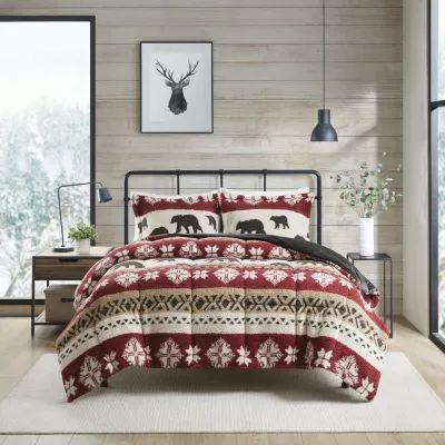 Woolrich Tunbridge Print Sherpa 3-pc. Extra Weight Comforter Set