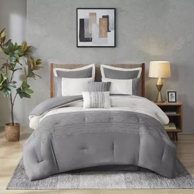 510 Design Talia 8-pc. Midweight Embroidered Comforter Set