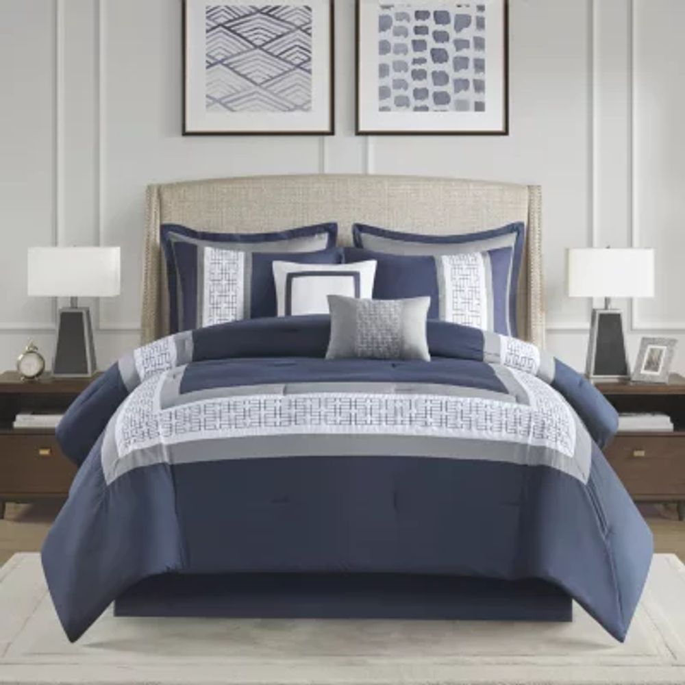 510 Design Kingwood 8-pc. Midweight Embroidered Comforter Set