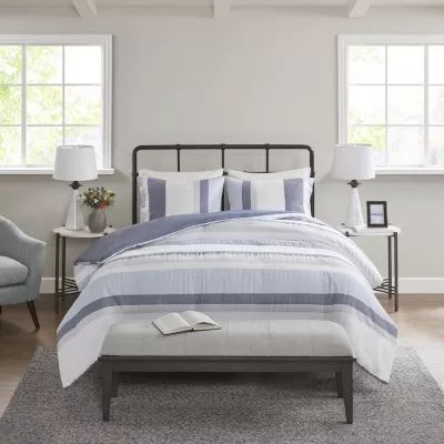 Madison Park Levi Jacquard 3-pc. Duvet Cover Set