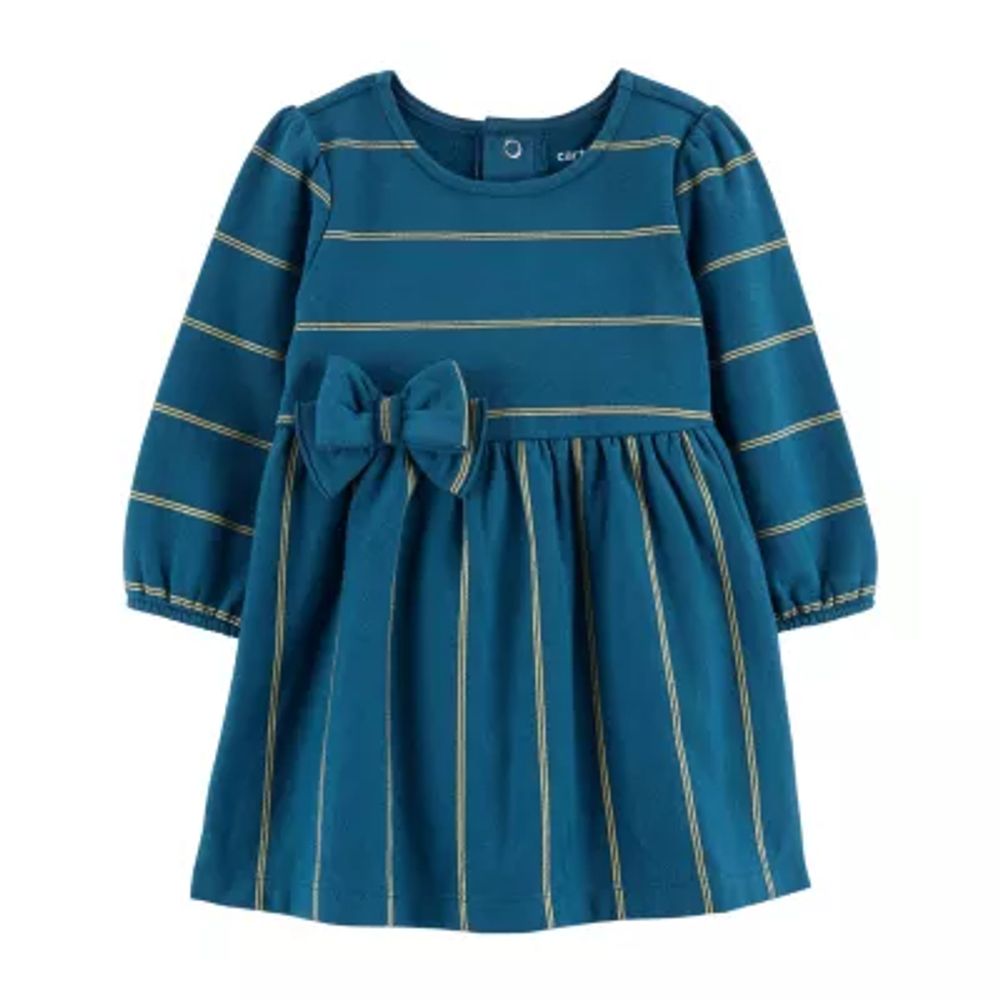 Carter's Baby Girls Long Sleeve Fitted Sleeve A-Line Dress