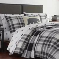 Eddie Bauer Coal Creek Plaid Midweight Reversible Comforter Set