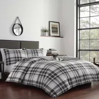 Eddie Bauer Coal Creek Plaid Midweight Reversible Comforter Set