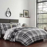 Eddie Bauer Coal Creek Plaid Midweight Reversible Comforter Set