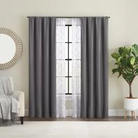 Eclipse Callahan Energy Saving Blackout Rod Pocket Set of 4 Curtain Panel