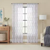 Vue Zana Energy Saving Light-Filtering Rod Pocket Set of 4 Curtain Panel