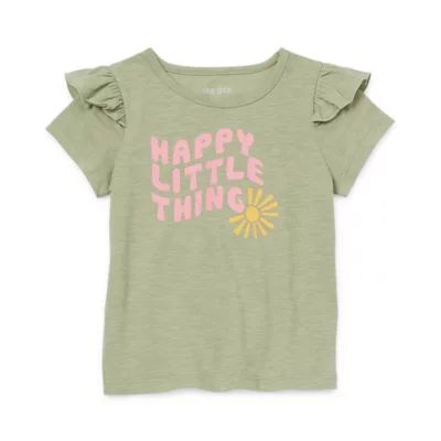Okie Dokie Toddler & Little Girls Round Neck Short Sleeve T-Shirt