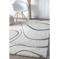 nuLoom Carolyn Modern Waves Indoor Outdoor Rectangular Area Rug