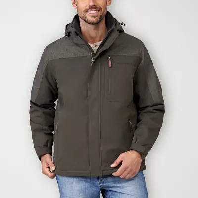 Free Country Brawny Canvas Mens Lined Hooded Midweight Softshell Jacket