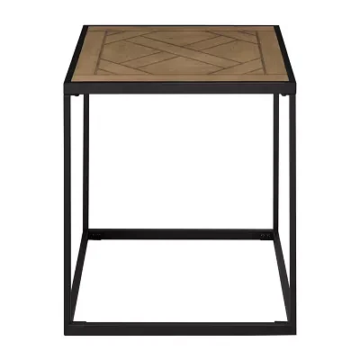 Powder Coated Square End Table