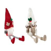 North Pole Trading Co. 16.5" Reindeer Set Of 2 Gnome