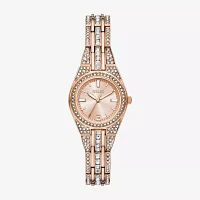 Relic By Fossil Womens Rose Goldtone Bracelet Watch Zr12671