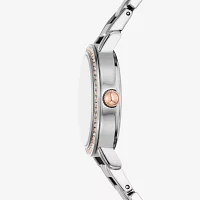 Relic By Fossil Womens Silver Tone Bracelet Watch Zr34661