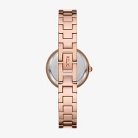 Relic By Fossil Womens Rose Goldtone Bracelet Watch Zr97017