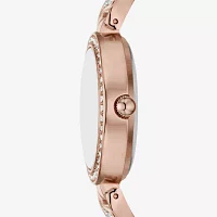 Relic By Fossil Womens Rose Goldtone Bracelet Watch Zr97017