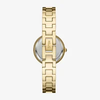 Relic By Fossil Womens Gold Tone Bracelet Watch Zr97018