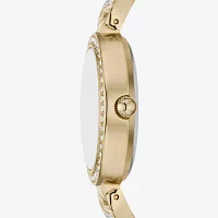 Relic By Fossil Womens Gold Tone Bracelet Watch Zr97018