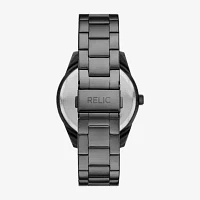 Relic By Fossil Mens Gray Stainless Steel Bracelet Watch Zr97020