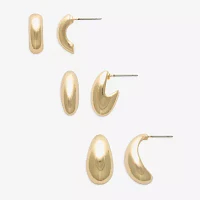 Mixit Hypoallergenic 3 Pair Earring Set