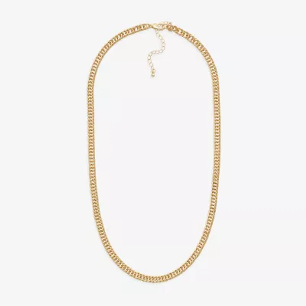 Mixit Gold Tone Inch Fashion Chain Necklace