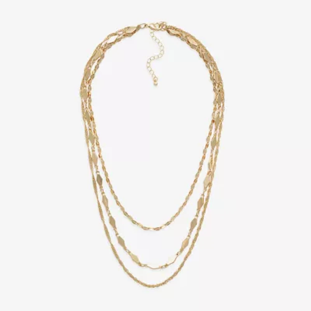 Mixit Hypoallergenic Gold Tone 16 Inch Fashion Strand Necklace