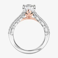 Star Wars Fine Jewelry "Ashoka Tano" Womens 1 7/8 CT. T.W. Lab Grown White Diamond 14K Two Tone Gold Oval Side Stone Engagement Ring