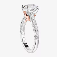 Star Wars Fine Jewelry "Ashoka Tano" Womens 1 7/8 CT. T.W. Lab Grown White Diamond 14K Two Tone Gold Oval Side Stone Engagement Ring