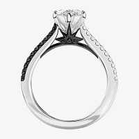 Star Wars Fine Jewelry "Into The Galaxy" Womens 1 3/4 CT. T.W. Lab Grown White Diamond 14K Gold Oval Side Stone Engagement Ring