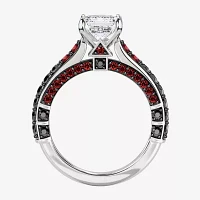 Star Wars Fine Jewelry Darth Vadar" (F / Si2)" Womens 1 1/2 CT. T.W. Lab Grown White Diamond 14K Gold Side Stone Engagement Ring