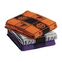 Design Imports Halloween Woven 3-pc. Dish Cloth