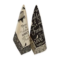 Design Imports Print 2-pc. Dish Cloths