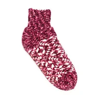 Muk Luks Chenille Cabin Womens 1 Pair Slipper Socks