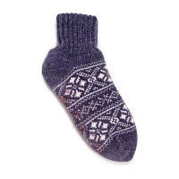 Muk Luks Chenille Cabin Womens 1 Pair Slipper Socks