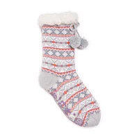 Muk Luks Cabin Womens 1 Pair Slipper Socks