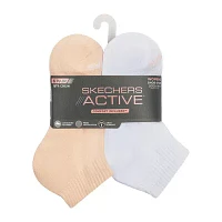 Skechers Active 6 Pair Quarter Ankle Socks Womens