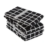 Design Imports Windowpane 4-pc. Terry Dish Cloths