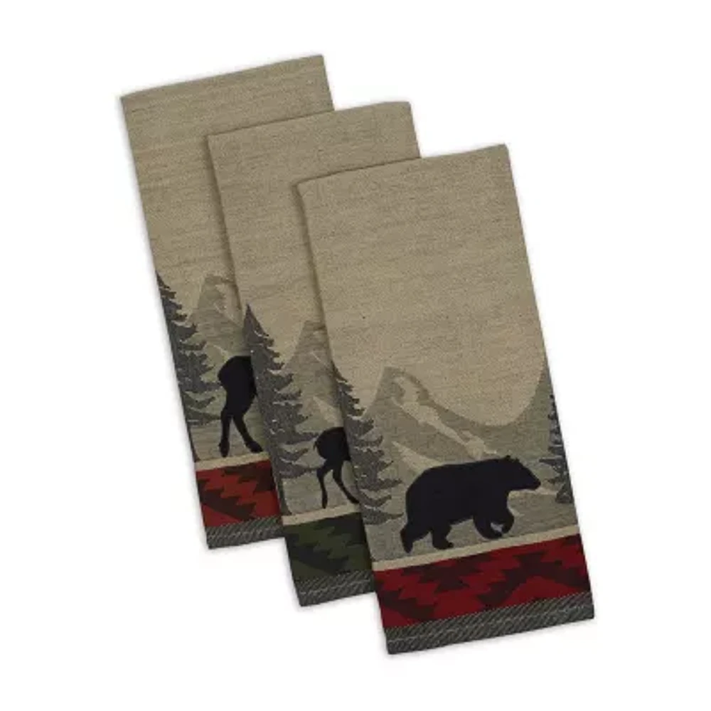 Design Imports Walk in the Woods 3-pc. Dish Cloths